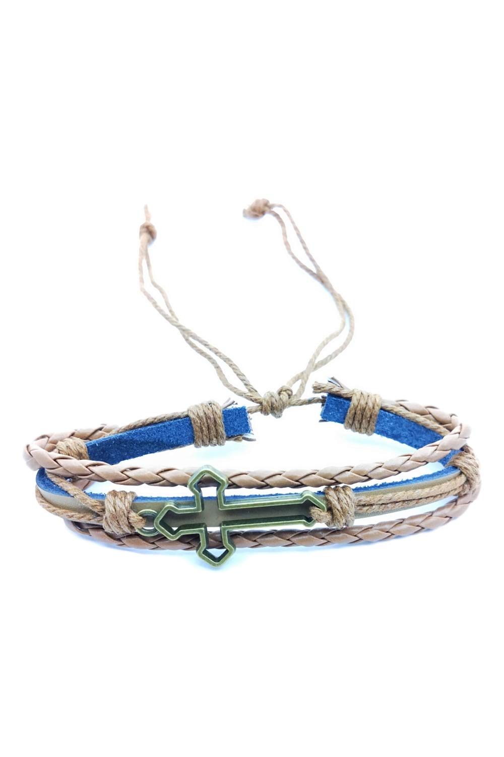 IndoBuzzMen's Brown Leather Bracelet