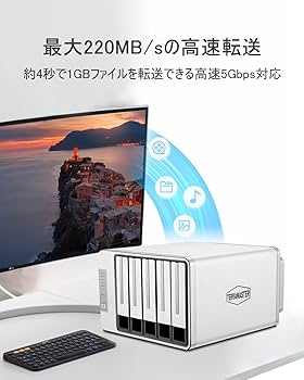 Amazon.co.jp: TERRAMASTER D5-310 USB3.1 Type-C 5ベイ 外付け