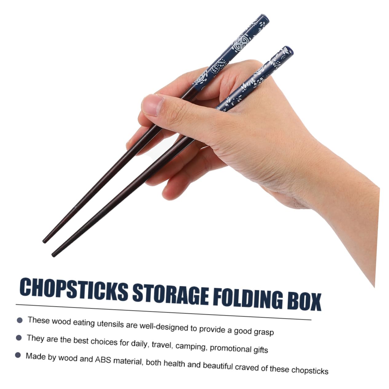 Cabilock 2 Ensembles Baguettes de Rangement Baguettes Japonaises pour Maison Voyage Restaurants