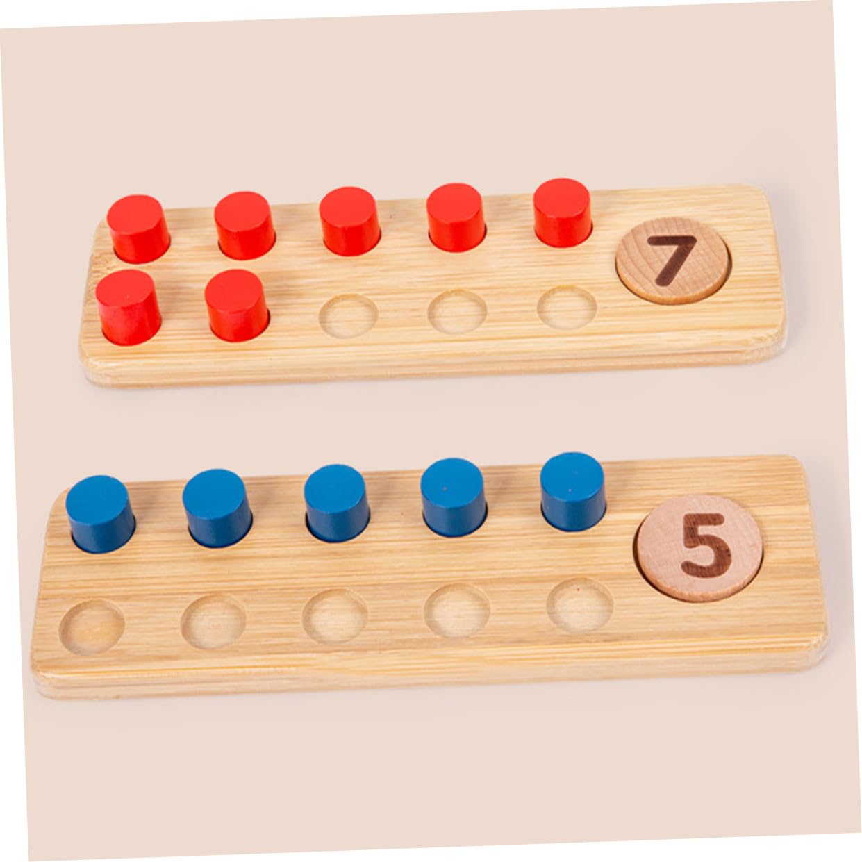 iplusmile Juguete de Madera para Contar, Juego de 10 Piezas, Niños