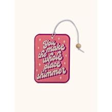 Hanging Car Air Freshener Set of 2, Odor Eliminator, You Shimmer