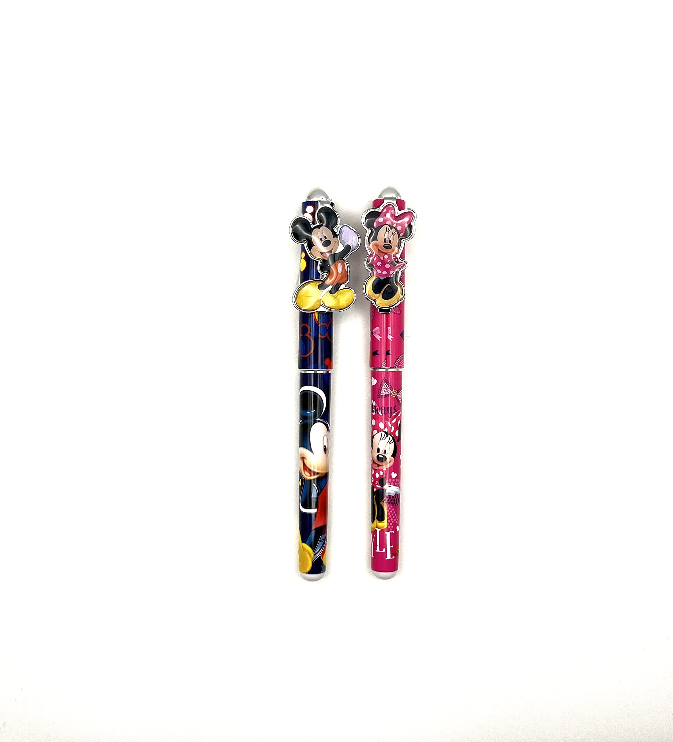 Disney Mickey and Minnie Pen - 2 Pack (Navy/Pink)