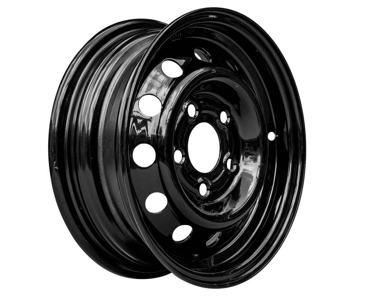 UNITRAILER Cerchio in Acciaio Nero 5.5Jx13 H2 5x112 ET30 per Rimorchi Pesanti, Portata Rinforzata 900 kg, Cerchione da 13 Pollici per Camper, Macchine Agricole e Rimorchio Cantiere