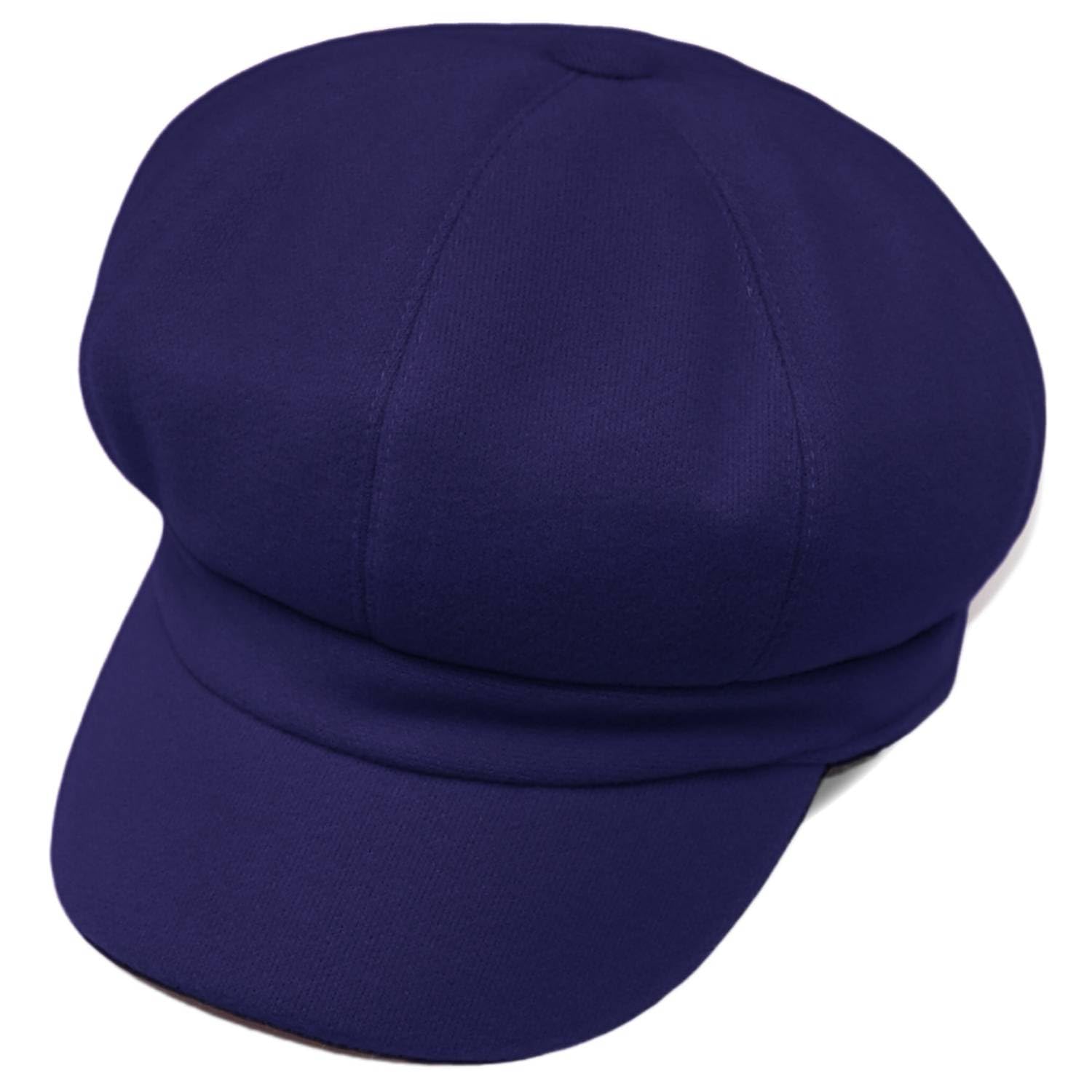Chapeau Newsboy en Coton pour Femme,Vintage Unisexe béret de Peintre Plat Ivy Casquette d'été Visière Soleil