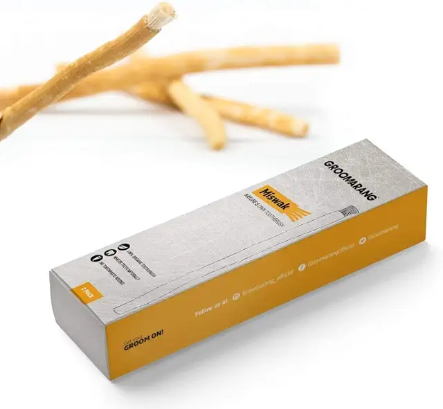 Miswak Toothbrush Kit: 2 Organic Sticks from Salvadora Persica Tree