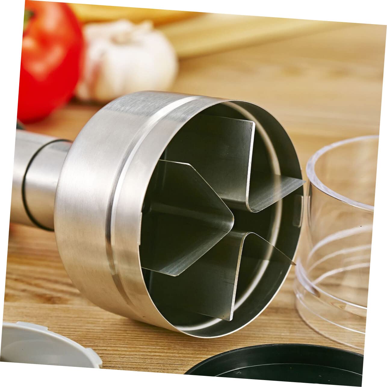 Allium Cepa Slicier Zwiebelschneider, manuell, manueller Knoblauchwolf, Edelstahl, Zwiebel-Knoblauchschneider, Zwiebelzerkleinerer, Fleischwolf, Gemüsezerkleinerer