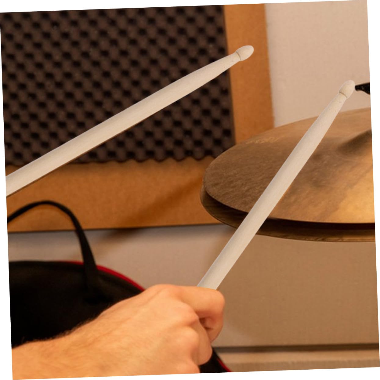 Holz Drumsticks 5a, 12 Paar, Klassische Stäbe für Musiker | Beige Ausführung, Angenehmer Griff mit Präziser Verarbeitung, Geeignet für Bandproben und Unterricht