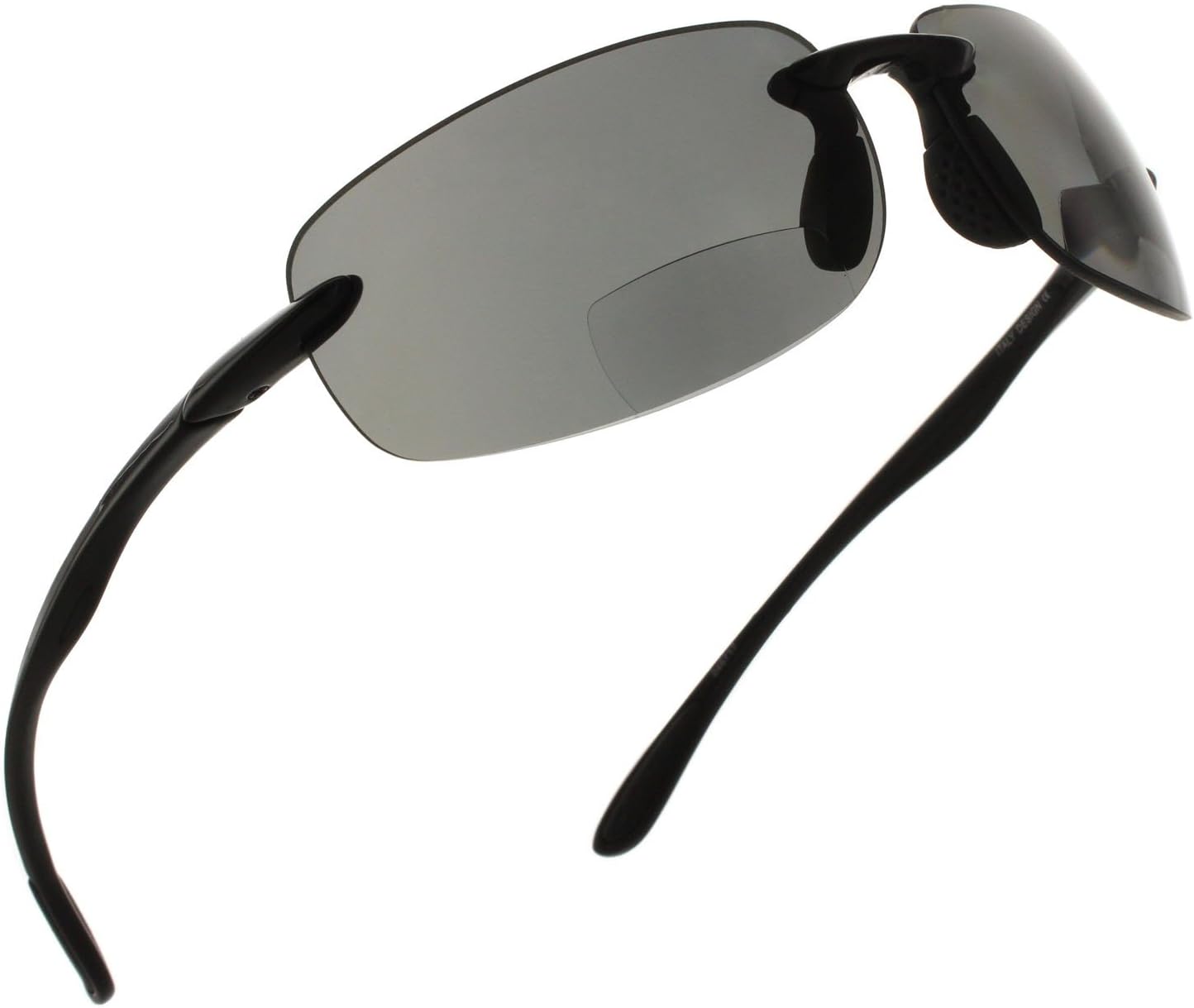 Fiore Island Sol Bifocal Sunglasses Rimless TR90 Sun Reading Glasses Bi Focal Readers For Men And Women | 100% UV Protection