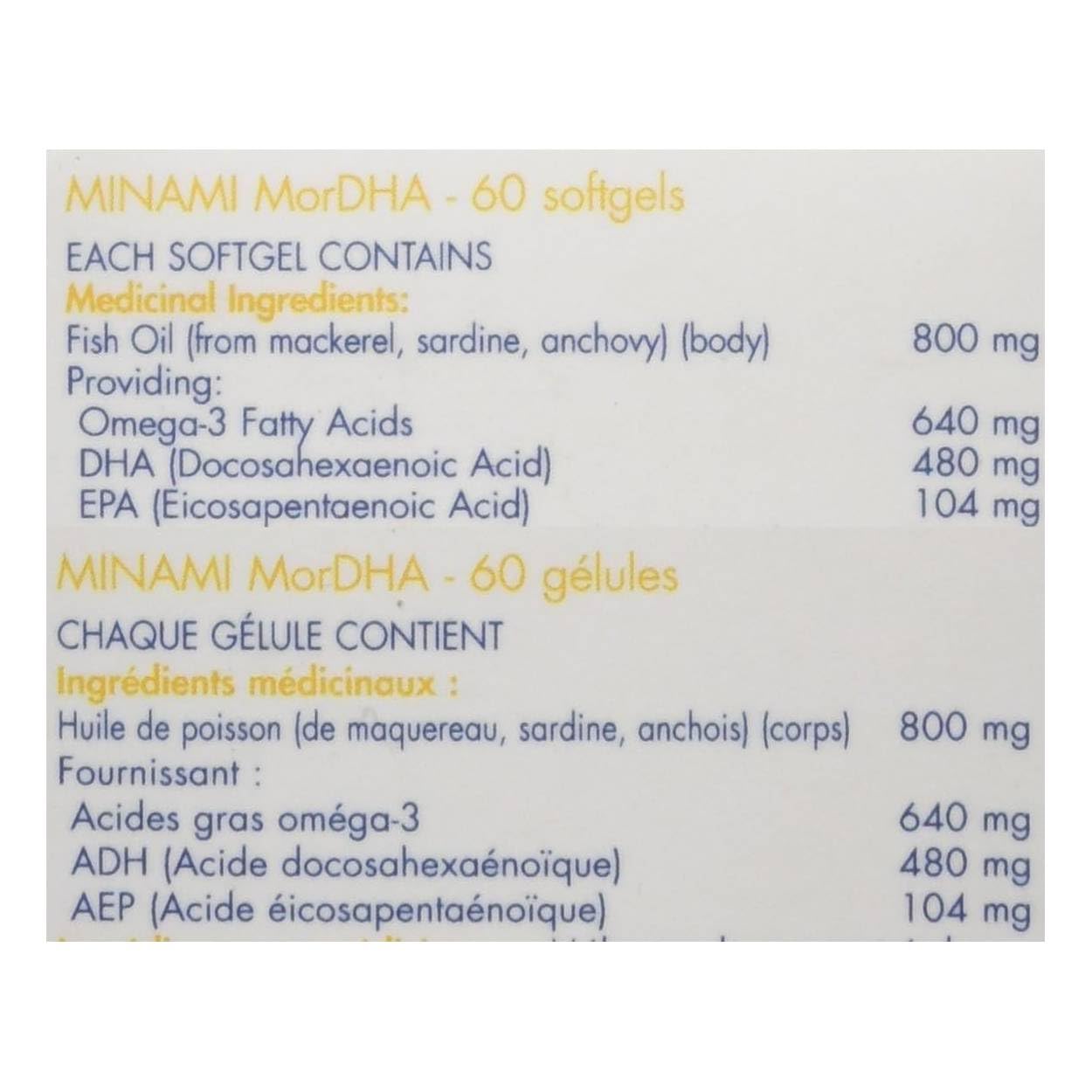 Minami Nutrition MorDHA® Prenatal 60 softgels