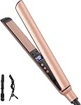 Mini Hair Straightener, Ceramic Small Straighteners for Long & Short Hair, Mini Flat Irons Quick Styling Tool Dual Voltage for Travel