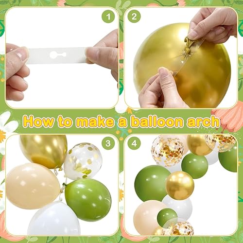 Miniatura 5 de Decoraciones de cumpleaños de bosque, decoración de fiesta de animales del bosque, kit de arco de guirnalda de globos del bosque con fondo de