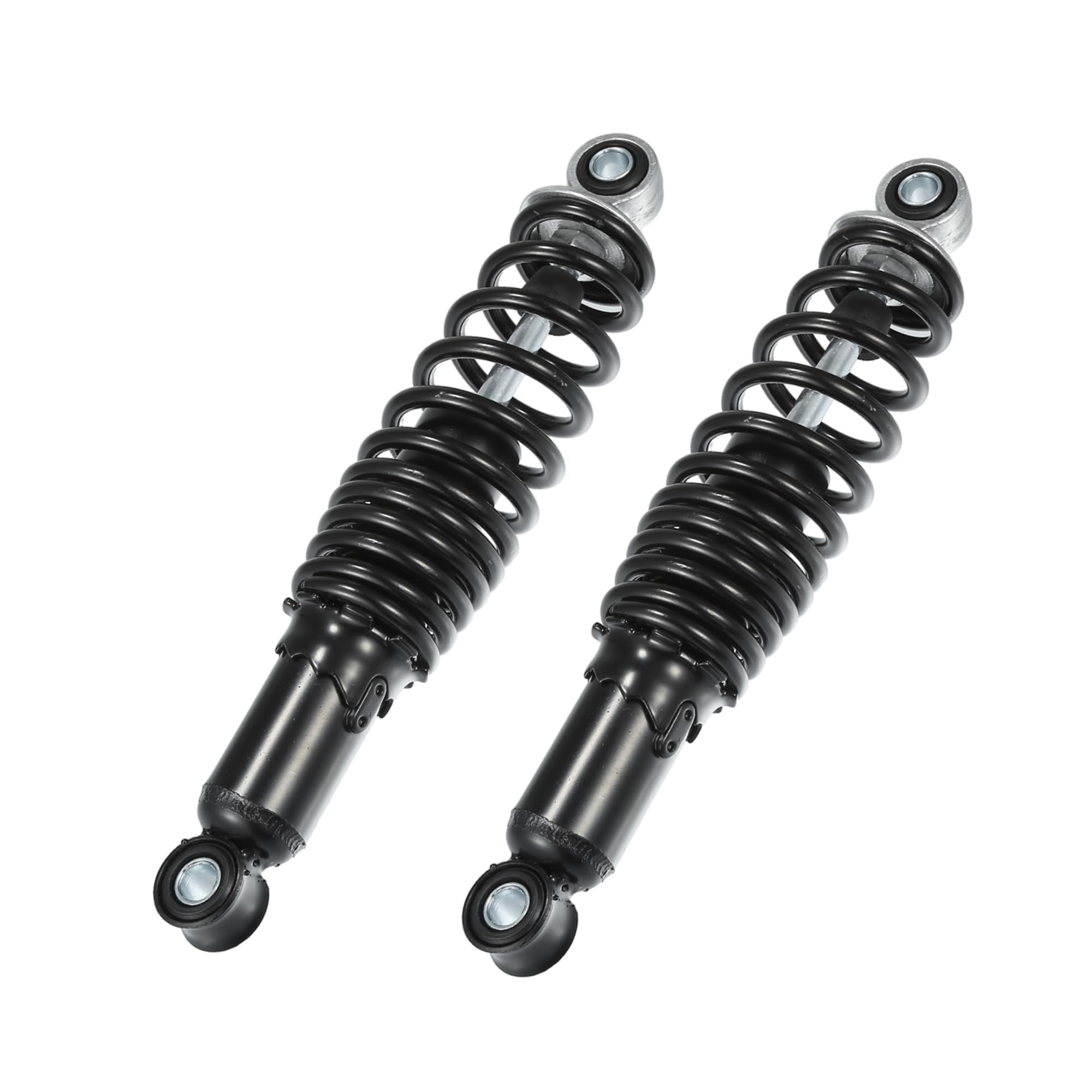 1 Coppia Ammortizzatori Posteriori per Moto, Ammortizzatori Posteriori ad Aria da 280mm Universali per Moto in Acciaio Resistente Nero Destro Sinistro