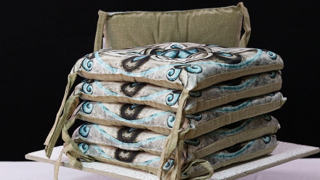 Set Di 6 Cuscini Per Sedie Da Cucina 40x40 Cm - Agrumi Colorati E Super Comodi!