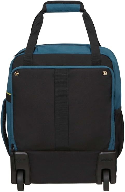 American Tourister Take2Cabin – Ryanair/Wizz Air/Vueling Cabin Bag 40 x 30 x 20 cm, 24.5 L, 3.31 kg, Backpack with Wheels, Hand Luggage, MS Airplane Backpack Under Seat, Blue (Harbor Blue)