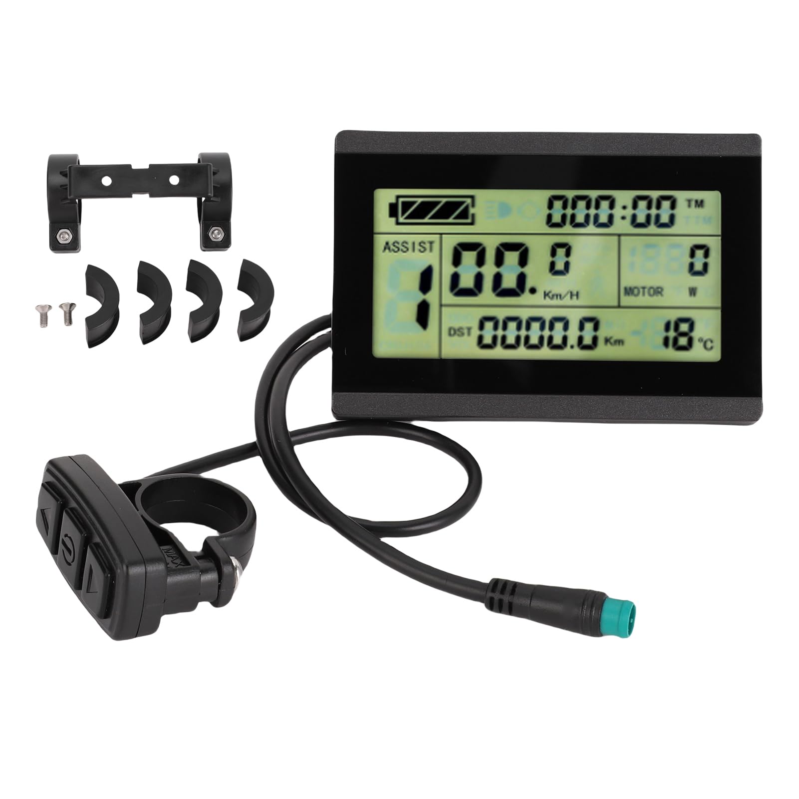 Generic Wyświetlacz LCD do Hulajnogi Elektrycznej Trwały Panel Sterowania dla Entuzjastów Jazdy na Rowerze Materiał ABS Kompatybilny do Różnych zastosowań