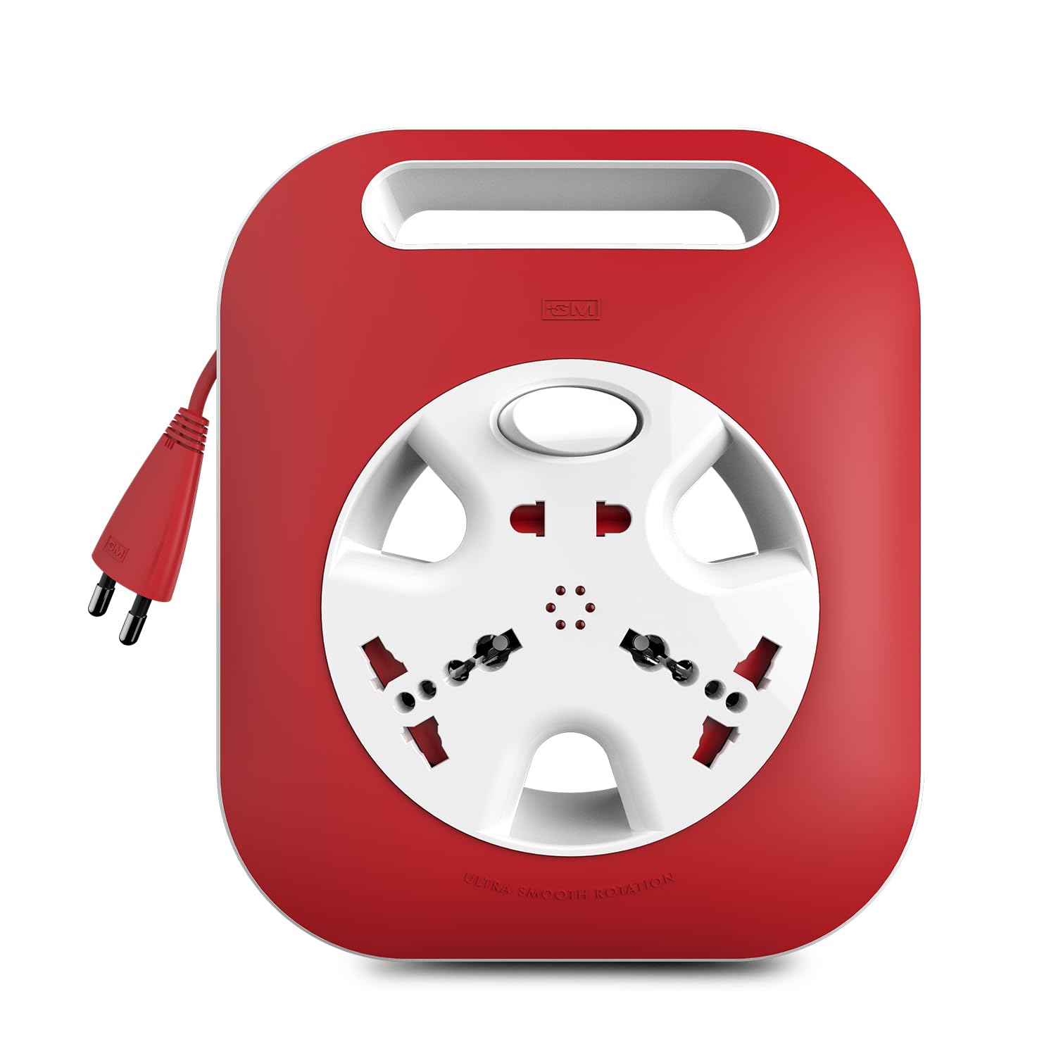 GM 3245 Meridian 2 Pin, 240V AC, Flex Box 5 Mtr. with Handle, Indicator & International Socket (Multicolor)