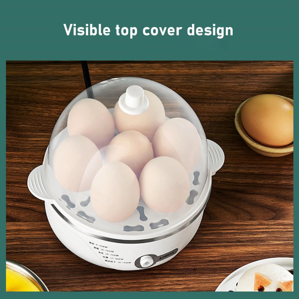Microwave Egg Boiler For 1 Egg - Fast Hard Or Soft Boiled Egg Cooker, Dishwasher Safe, White
