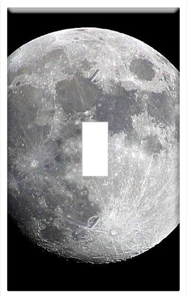 Switch Plate Single Toggle - Moon Universe Star Space Planet Nasa Space Travel