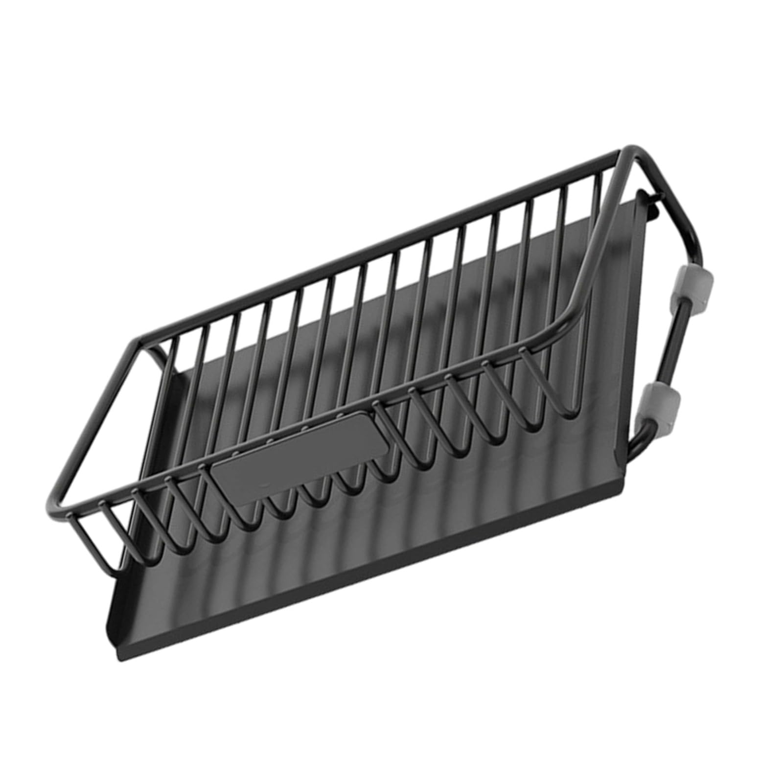 HENYGEN Stylish Carbon Steel Soap Saver Tray with Drainage Base Wall Mounted Dishes for Hygienic and Neat Countertop Tray