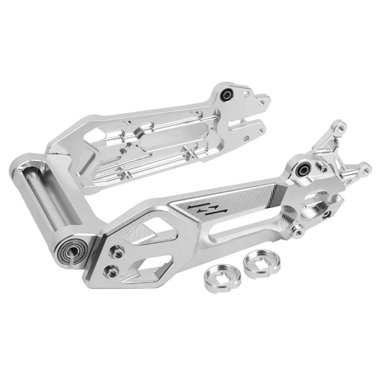 szpule motocykla wahacz Pasuje do Ninebot N/M/E Serie E80C E100 E125 E200P N70 M95 F90 Wahacz motocyklowy CNC aluminiowy tylny płaski widelec wahacza wahacz(M-serie silver)
