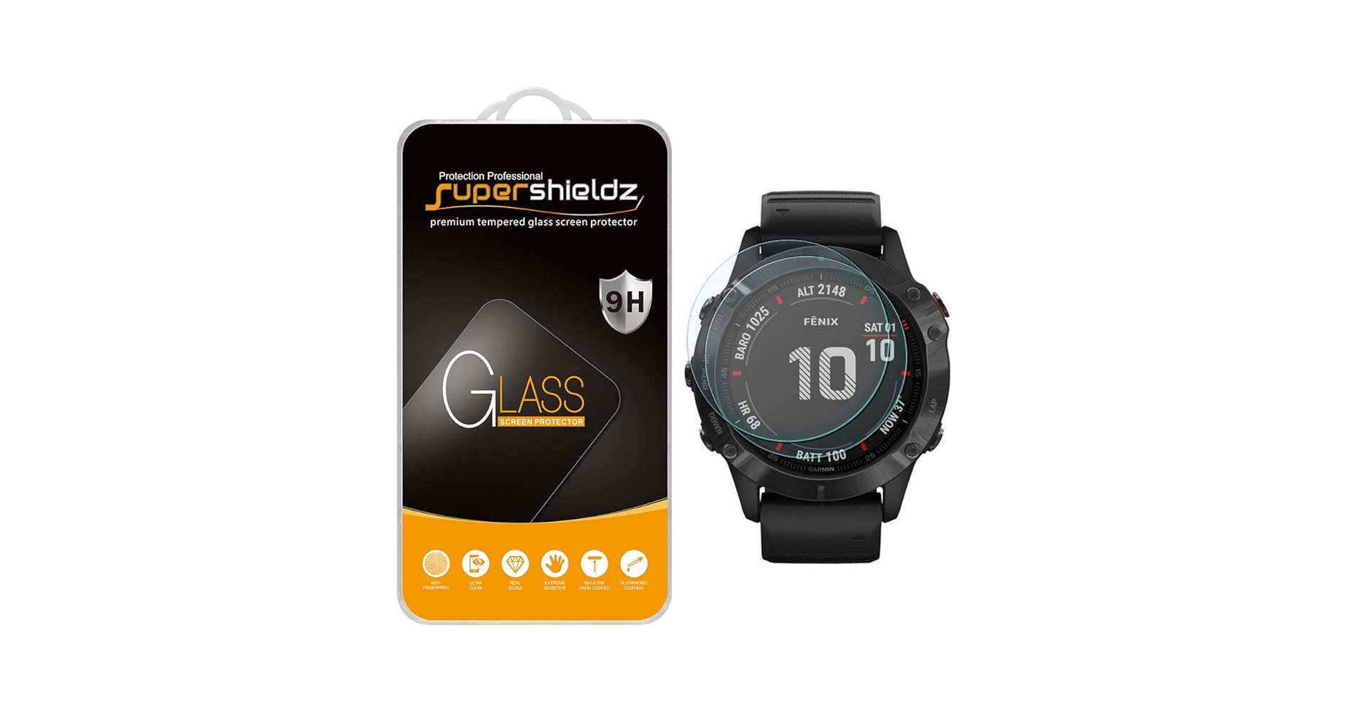 GARMIN fenix 6 pro【9Hガラスフィルム】 Amazon.co.jp: ELMK【2枚セット】For Garmin fēnix 6 ガラス