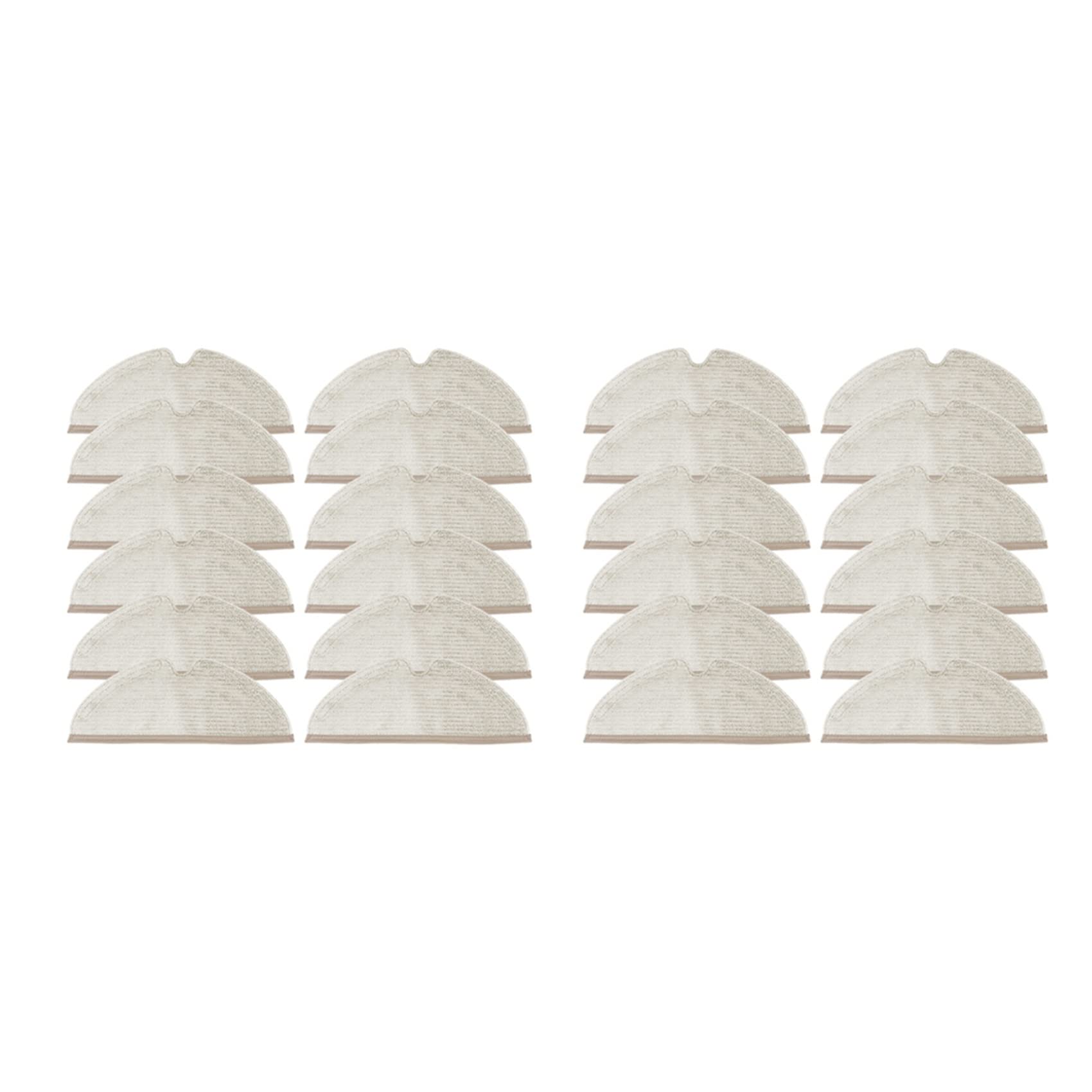 Hndhbfgrt 24Pcs Mop Cloths Rags Accessories for S5 Max S6 Pure S6 MaxV S5 S51 S50 S55 E25 E35 Vacuum Cleaner Parts