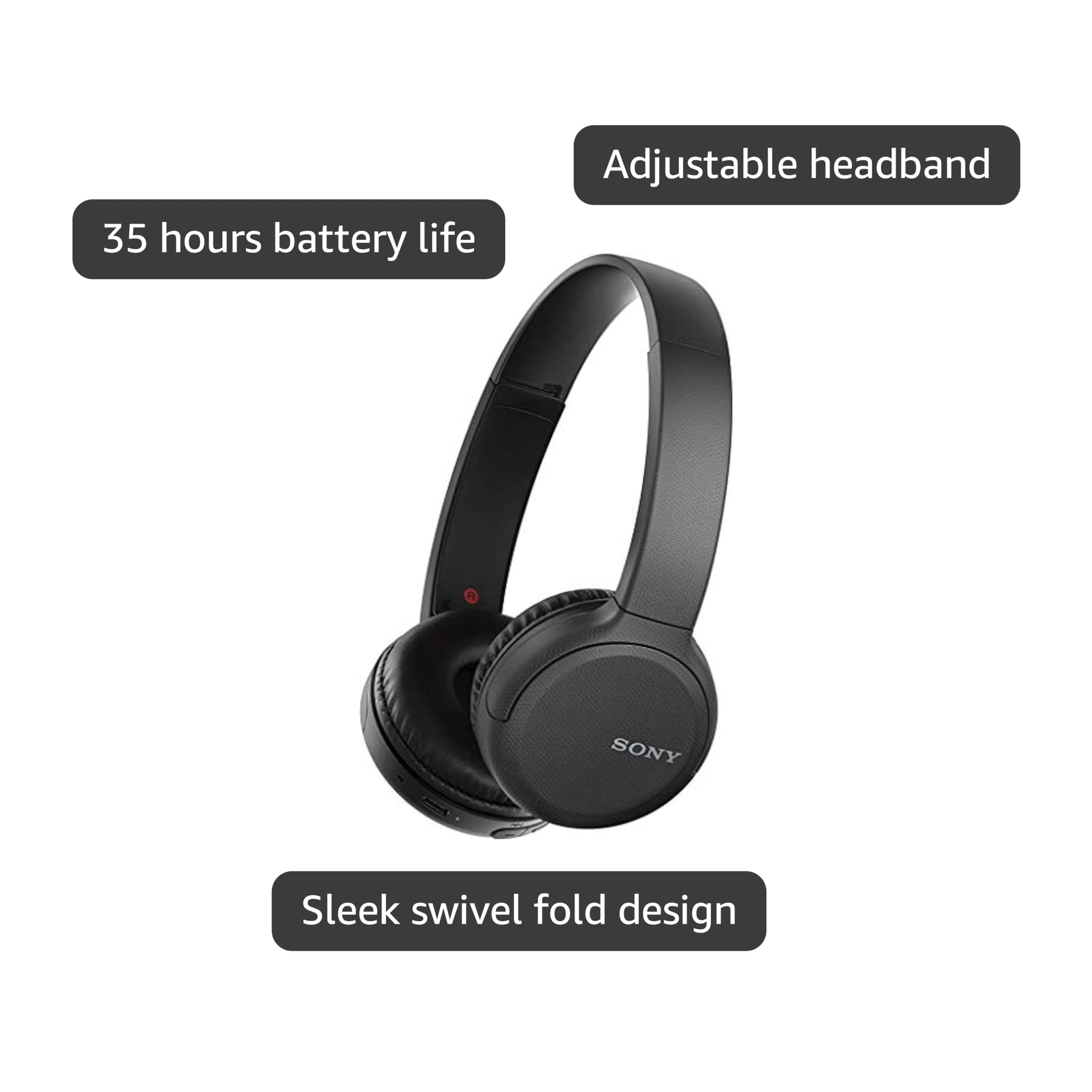 Sony WH-CH510 Bluetooth Kulak Üstü Kulaklık, Siyah : Amazon.com.tr