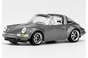 Pop Race 1/64 Diecast Singer Targa Gray Metallic