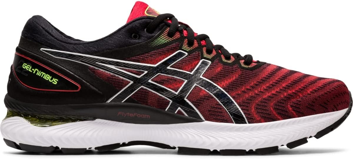 ASICS Men's Gel-Nimbus 22 Running Shoes 6 Classic Red/Black