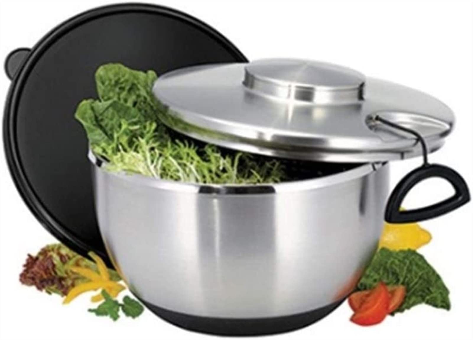 Salad Spinner, Hand Rope, Salad Spinners Best Rated, Mixer Bowl, Salad Shooter, Vegetables Dehydrator Dryer Cleaner Basket Kitchen Dehydrator Baskets Washer Fruits Salad Lettuce Spinner, Onecolor