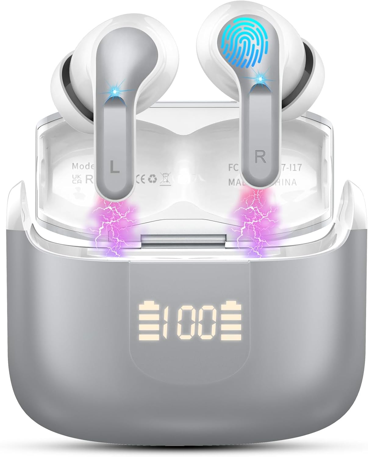 Wireless Earbuds, Bluetooth Headphones 5.3 NEW 40H...