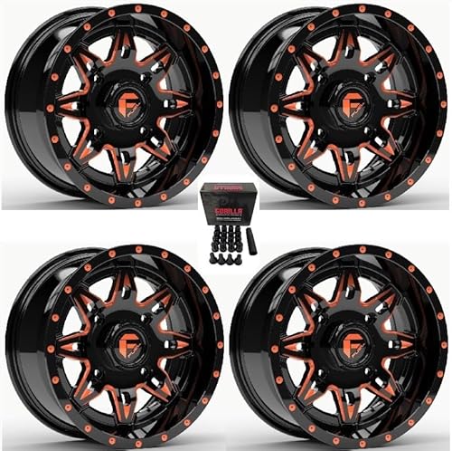 Fuel Lethal ATV Wheels Orange/Black 15