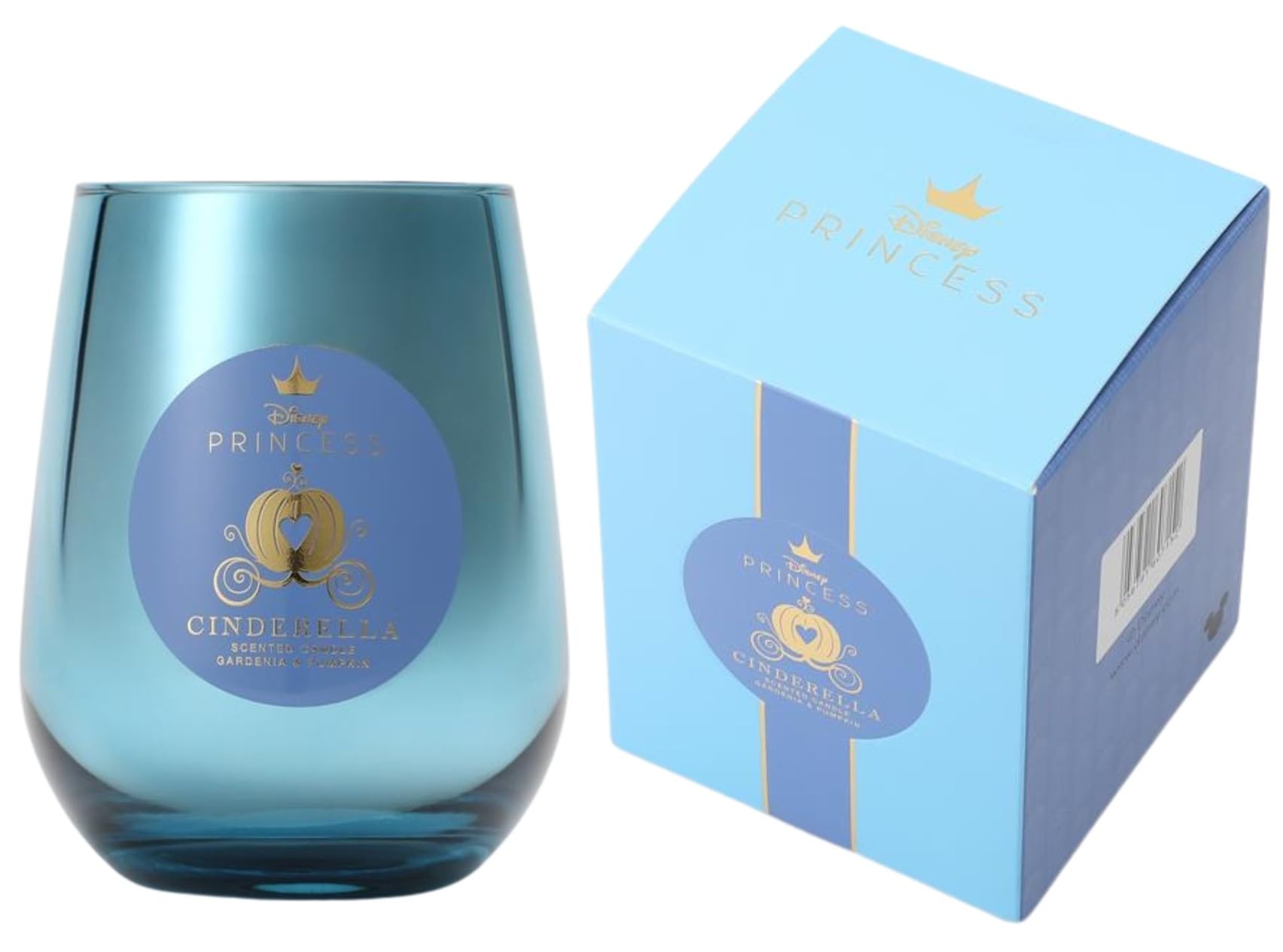 Disney Princess Cinderella Inspired Candle – Crystal Gardenia & Pumpkin Scent (1-Wick) - DISPRC001DU
