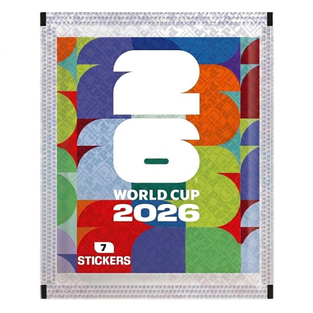 25x Panini World Cup 2026 Sticker Bundle – 25 Tüten mit 70 Sammelstickern für Fußballfans & Sammler + Heartglobal Versandschutz