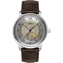 Zeppelin 8567-5 Friedrichshafen Automatic Women's Watch 36 mm Silver Leather Dark Brown 5ATM