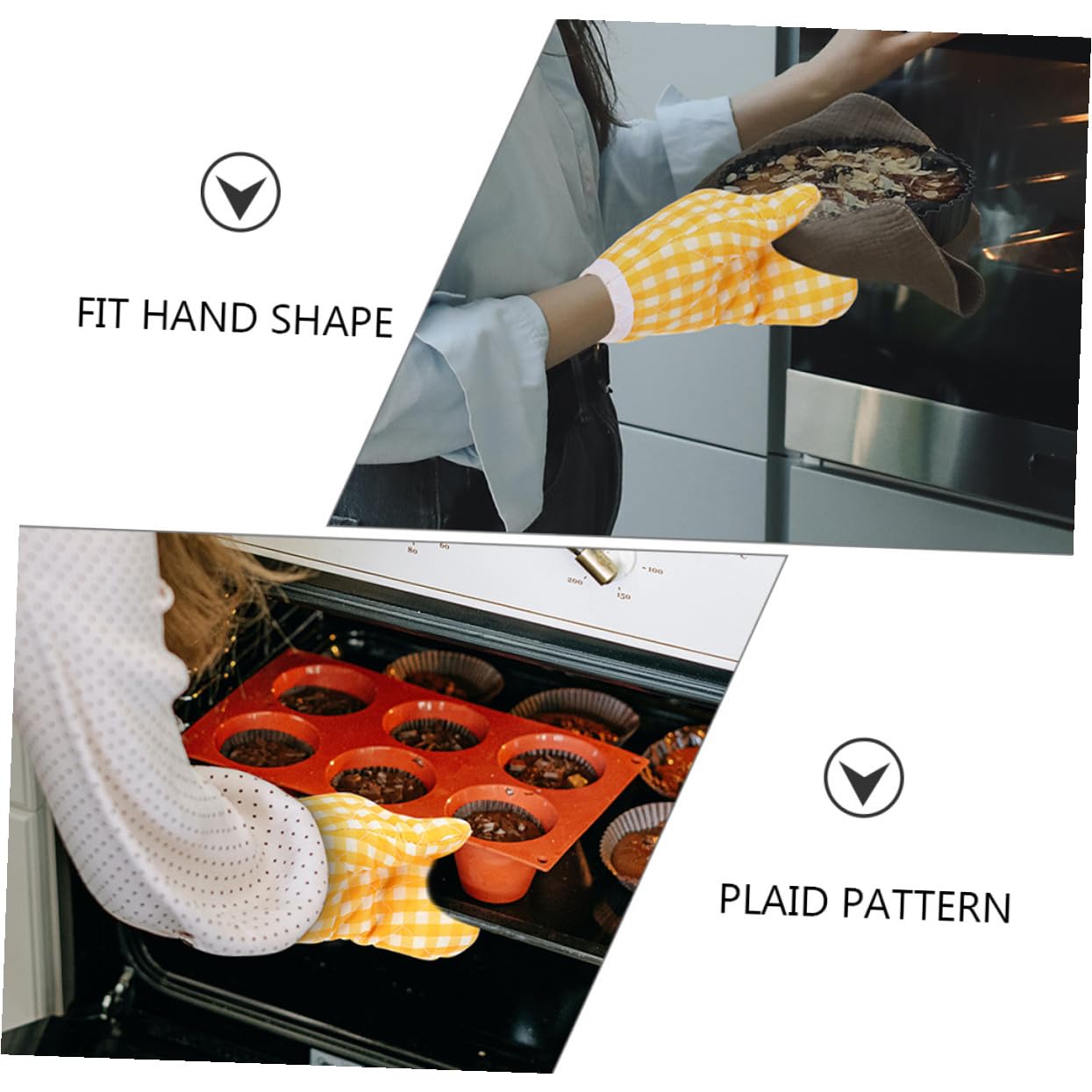 Toyvian Maniques Résistants à Chaleur pour Garçon et Filles Lot de 2 en Polyester Crochet Suspendre Cuisine Micro-Ondes et Barbecue