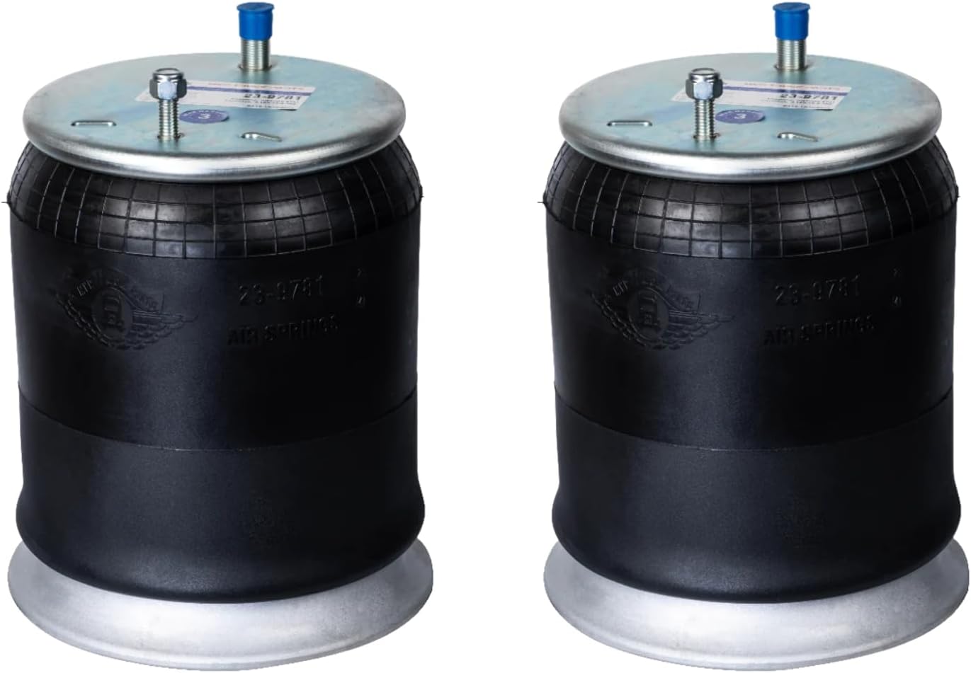 2X MVPTruckParts Air Spring Bag Replacement for Freightliner Trucks - Replaces Firestone 9781, 8537, 8536, Freigthliner 681-320-0017, W01-358-9781, Goodyear 1R12-603, A16-14004-000