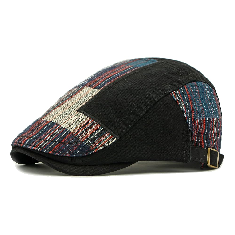 Cotton Newsboy Cap,Breathable Ivy Gatsby Cabbie Beret Hat for Men's Women Driving Hunting Golf