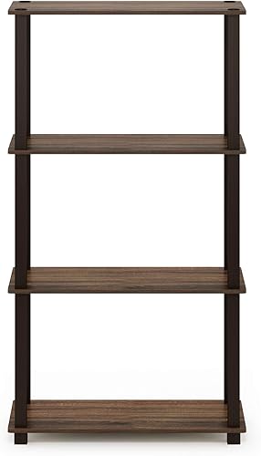 Miniatura 5 de Furinno - Estantería de 4 niveles de estilo Turn-N-Tube