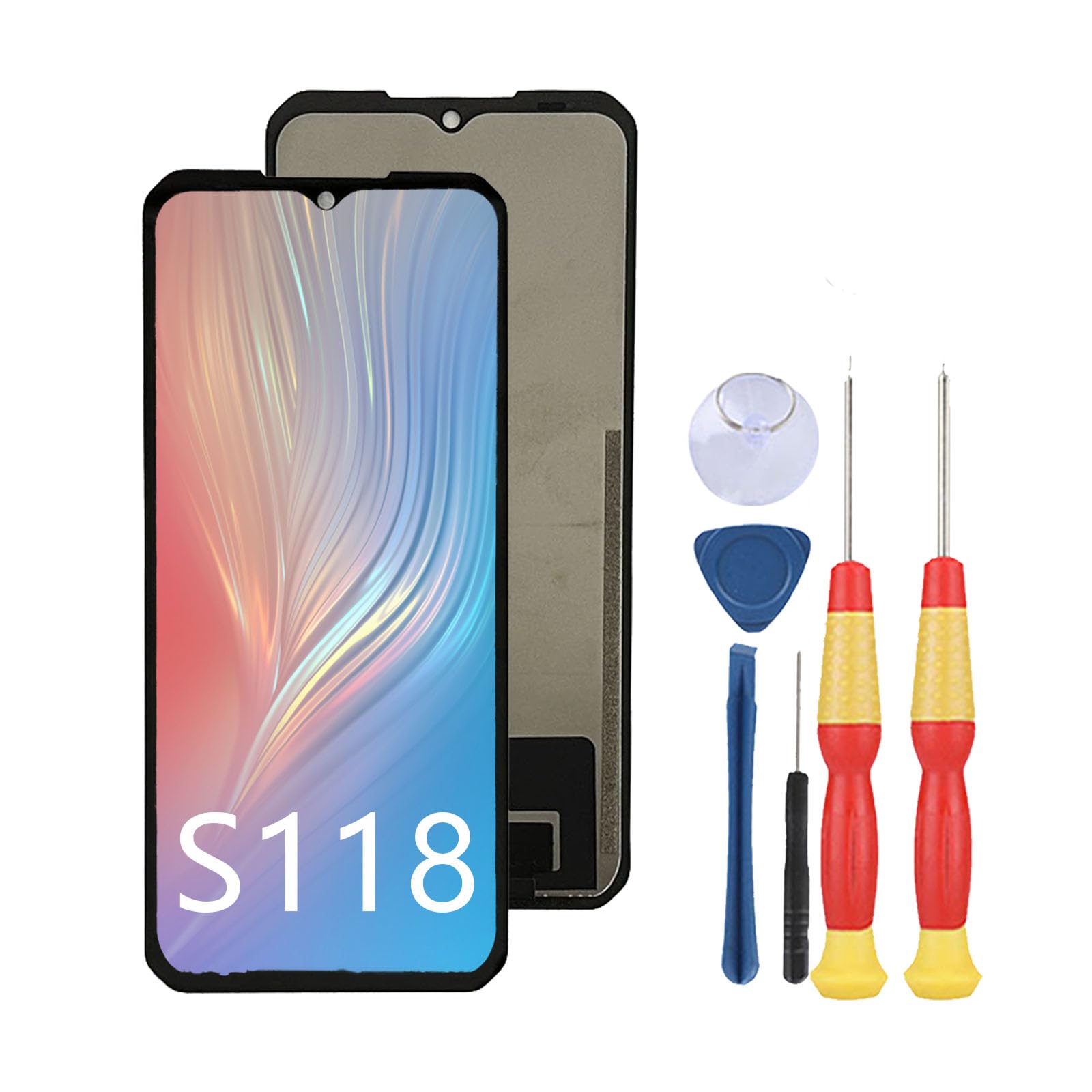Display LCD compatibile con DOOGEE S118 Display LCD Touch Screen Assembly Riparazione Parti di ricambio con strumenti.