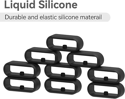 Miniatura 2 de RuenTech Paquete de 6 bandas compatibles con bandas mágicas de Disney 1.0, 2.0 y +, anillos de cierre de silicona de seguridad, soporte y clips