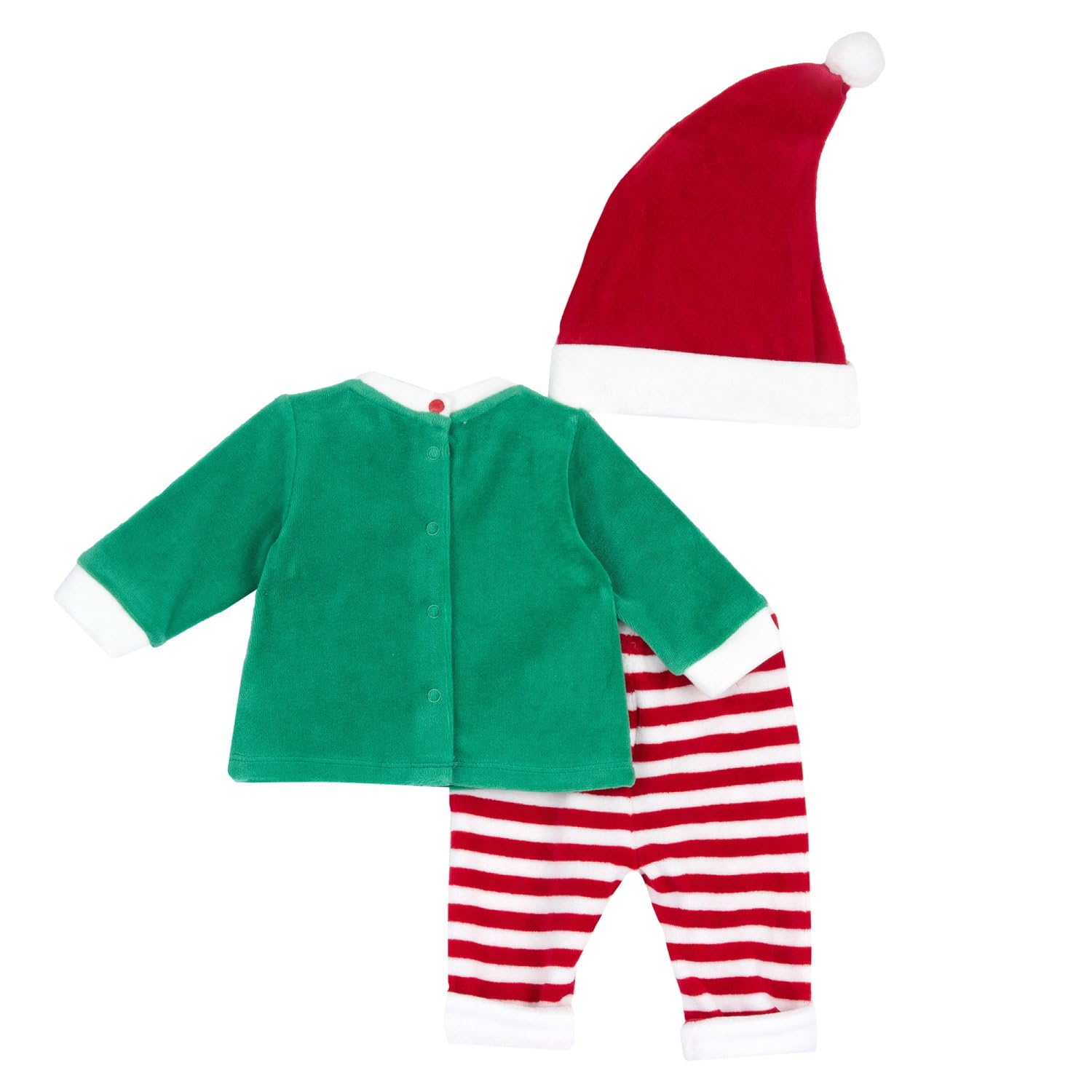 Chicco, Completo Neonato/Neonata, Outfit di Natale in Ciniglia, Abbigliamento Neonato/Neonata 0-24 Mesi, Idea Regalo Nascita, Designed in Italy
