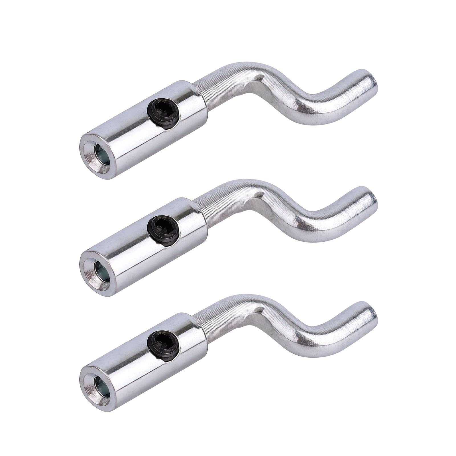 Goktvai 3pcs Z Bend Throttle Cable Ends, Universal Adjustable Z Head Wire Stop Kit Fittings for Lawn Mower Go Kart Mini Bike & Brake Cable Repair Part Accessories