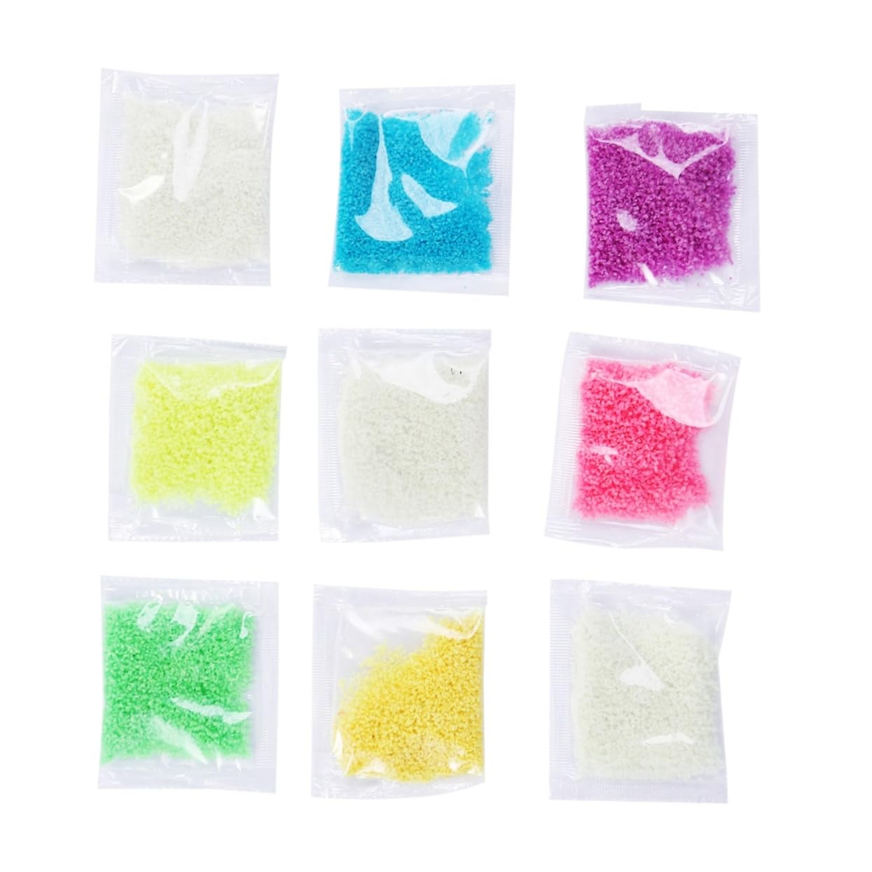 balacoo 3sets Luminous Gravel Strong Adsorption Fluorescent Powder Sky Years of Glow Aquarium Decor 9packs*3