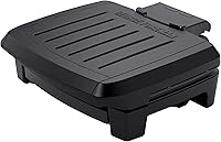George Foreman Submersible Grill GRES060BS - Fully Dishwasher Safe, 30% Faster Preheat, 4-Serving Family Size, Easy Clean Nonstick