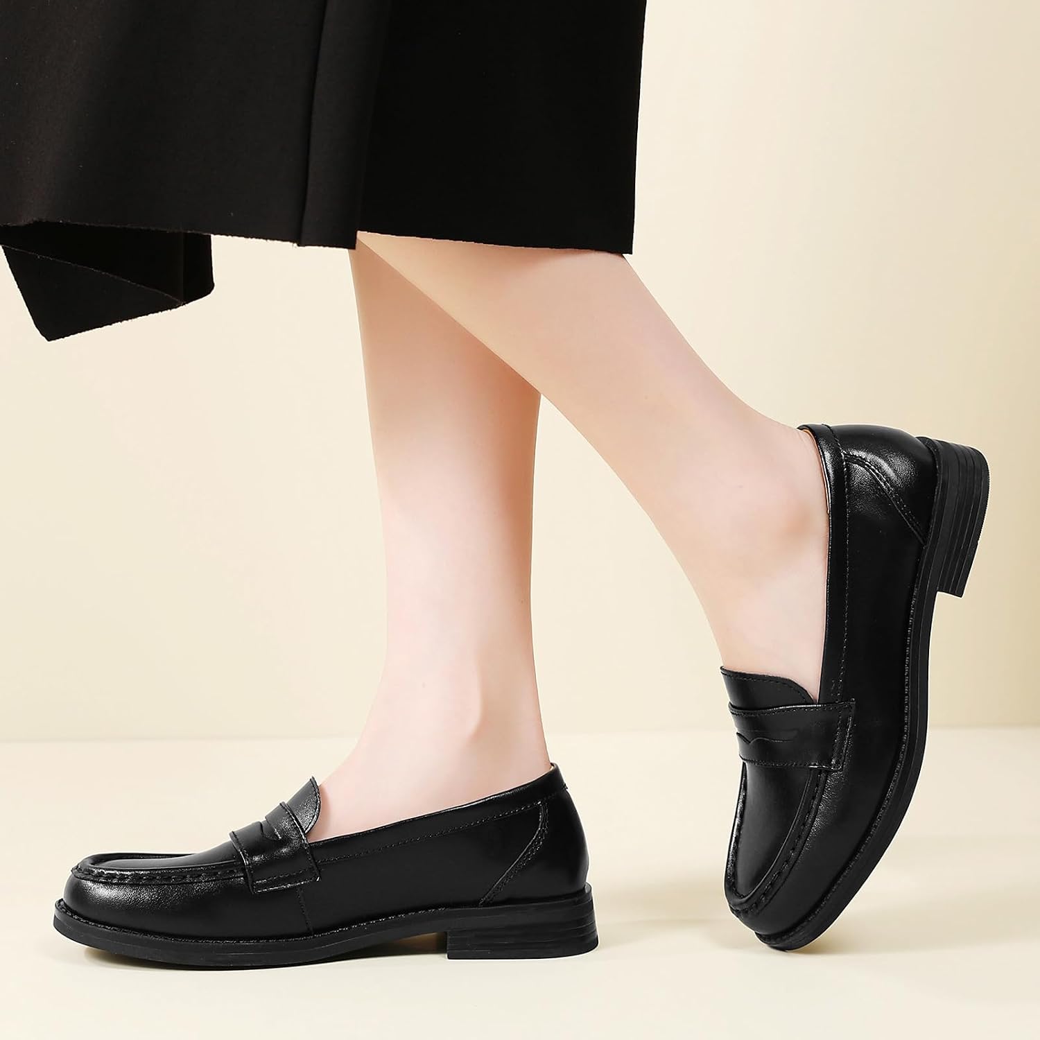 Loafers for Women Penny Loafer Comfortable Dressy Classic Slip On Shoes