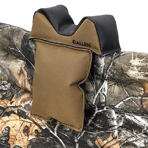 Allen Company X-Focus Shooting Rest with Weighted Bags - Window and Fence Rail Gun Platform for Rifles - Filled with Inert Poly-Beads - Hunting Accessories - 6" x 3.5",Brown