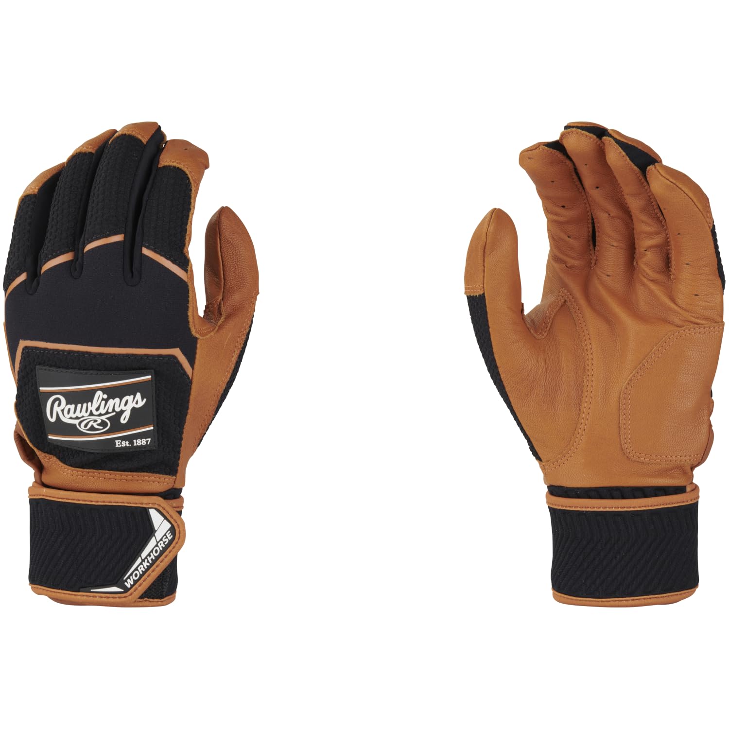 Rawlings | Workhorse Baseball Batting Gloves | Compression Strap | Adult | Multiple Colors