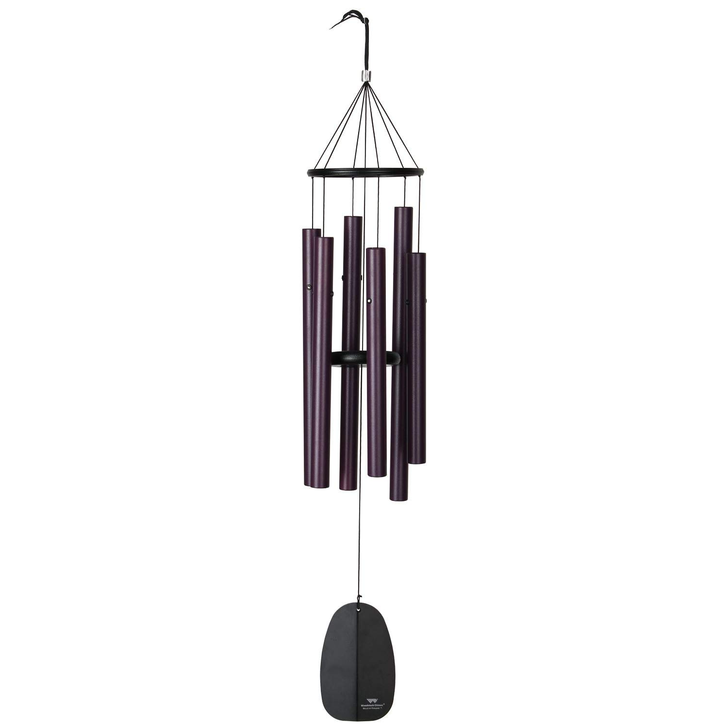 Woodstock Chimes BPMBU 32" Music Tuned Wind Chime - Paradise Bells - Burgundy