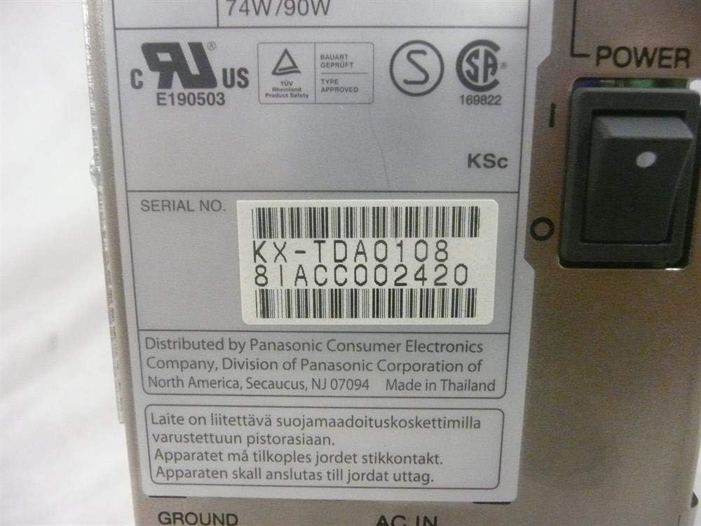 Panasonic KX-TDA0108 PSU-S 64 Power Unit (74W) Small Power Supply (Renewed)